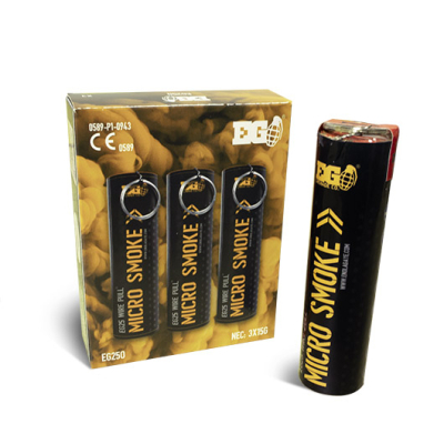 Enola Gaye EG25 Wire Pull Micro Smoke Grenade (x3) Yellow