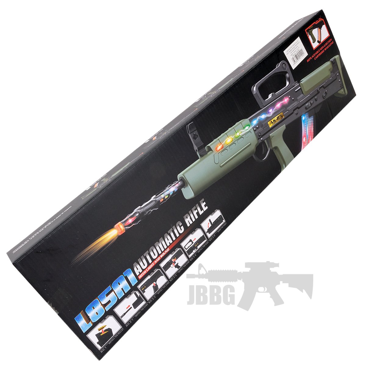 AK 85D Battery Operated L85A1 Toy Gun box