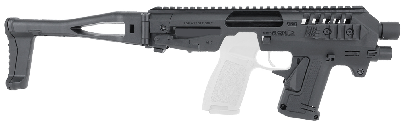 CAA Airsoft MICRO RONI G5 Pistol-Carbine Conversion M17-M18 BK