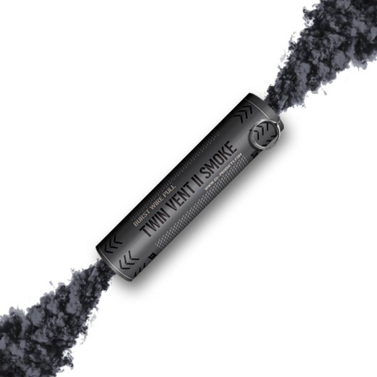 Enola Gaye Twin Vent II Wire Pull Smoke Grenade Black