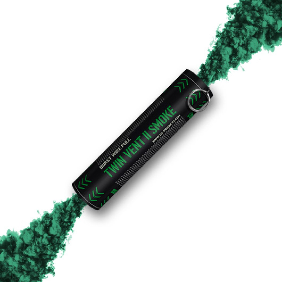 Enola Gaye Twin Vent II Wire Pull Smoke Grenade Green