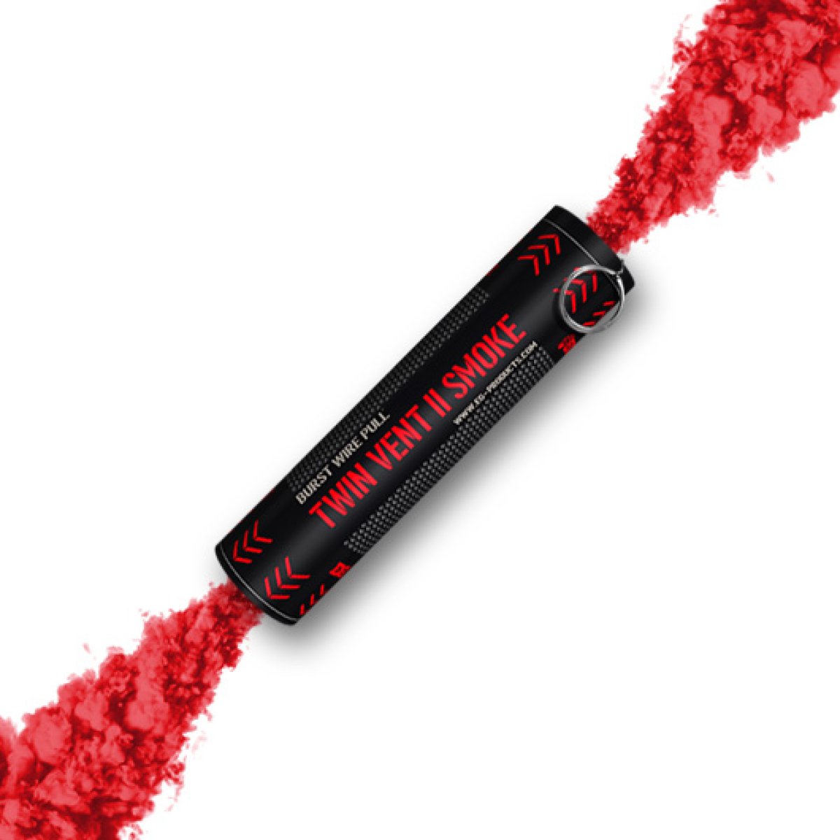 Enola Gaye Twin Vent II Wire Pull Smoke Grenade Red