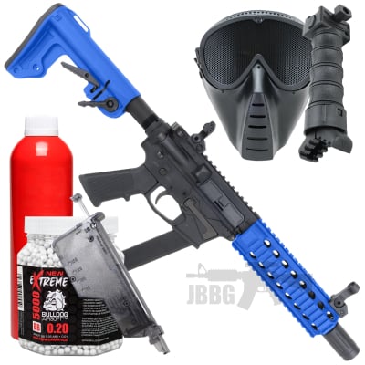 Bulldog TWS 9mm Carbine Gas Blowback Lite Airsoft Gun Bundle