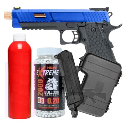 Bundle Offer BABA YAGA Combat Master Hi Capa 5 1 Gas Blowback Airsoft Pistol with Threaded Barrel EXG