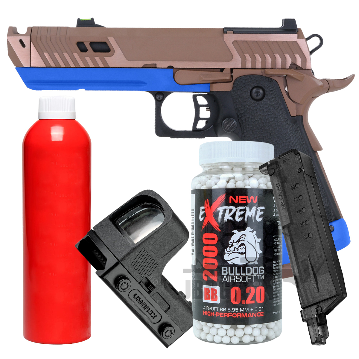 Bundle Offer SRC Sahara Viper Dual Power Blowback MOS Airsoft Pistol with Co2 Mag Bundle Offer 5