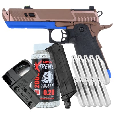 SRC Sahara Viper Dual Power Blowback MOS Airsoft Pistol with Co2 Mag Bundle Offer