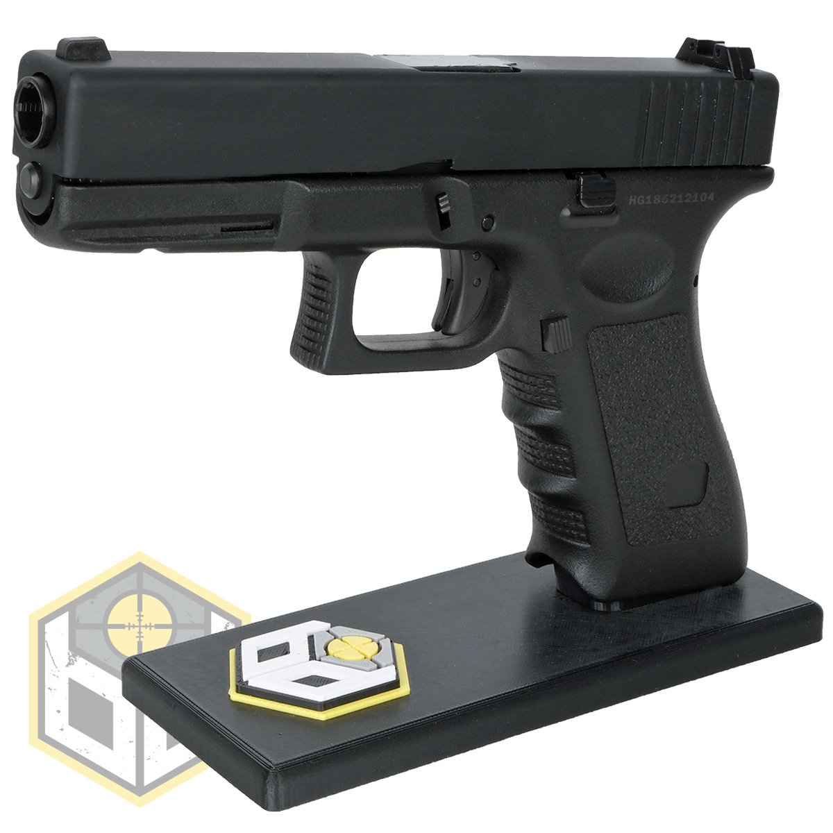 BD Glock Pistol Stand with Logo 04 jpg