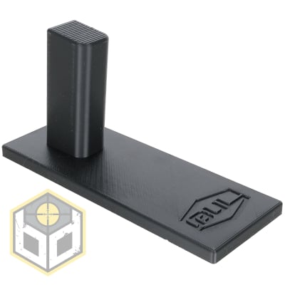 Bull pistol stand with Black logo 1 jpg