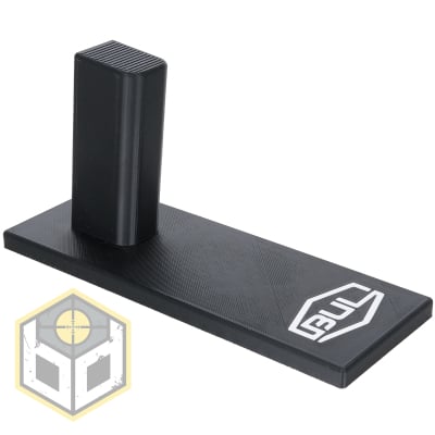 Bull pistol stand with logo 1 jpg