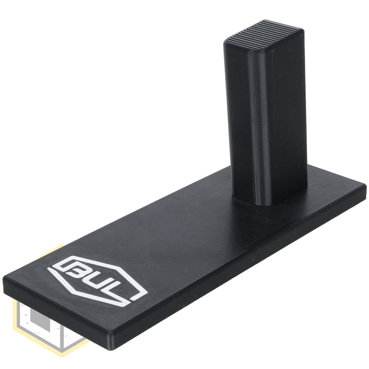 Bull pistol stand with logo 4 jpg