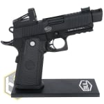 Bull pistol stand with logo 6 jpg