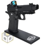Bull pistol stand with logo 7 jpg