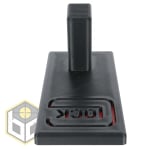 Glock Pistol Stand with Red Logo 4 jpg
