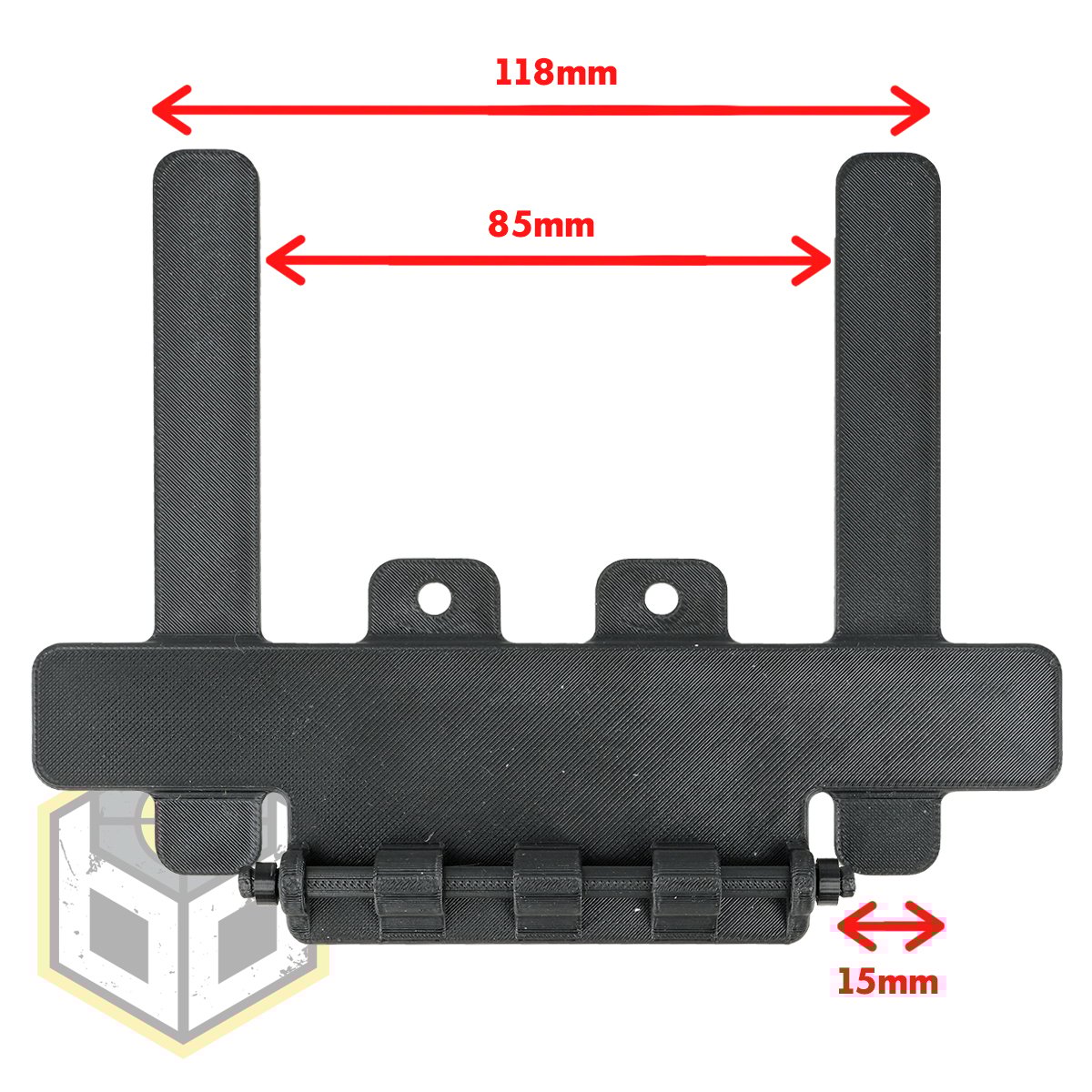 Laser Molle 4x5 Black 3mm jpg