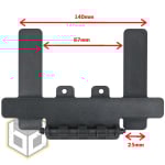 Normal Molle 4x5 Black 3mm jpg