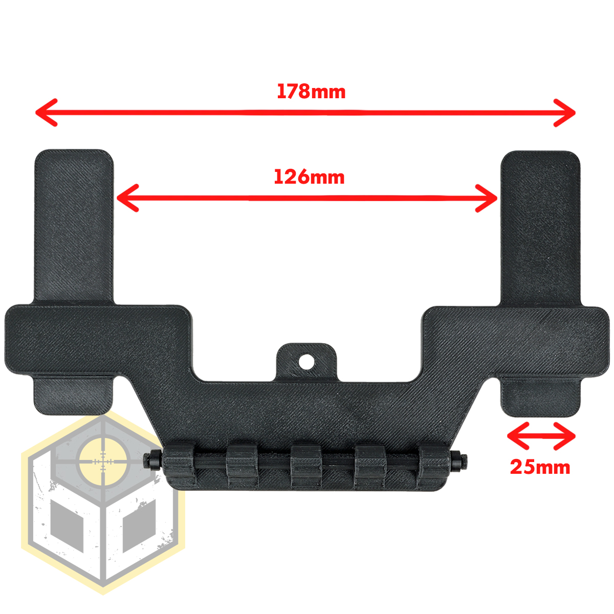 Normal Molle 5x4 Frame for Ultra Phone Case Holder - Black