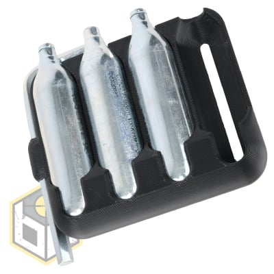12g Co2 Cartridge and Hex Key Holder Black 4