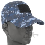TX Marine Digital Camo Baseball Cap – Blue, Adjustable with Velcro Patches