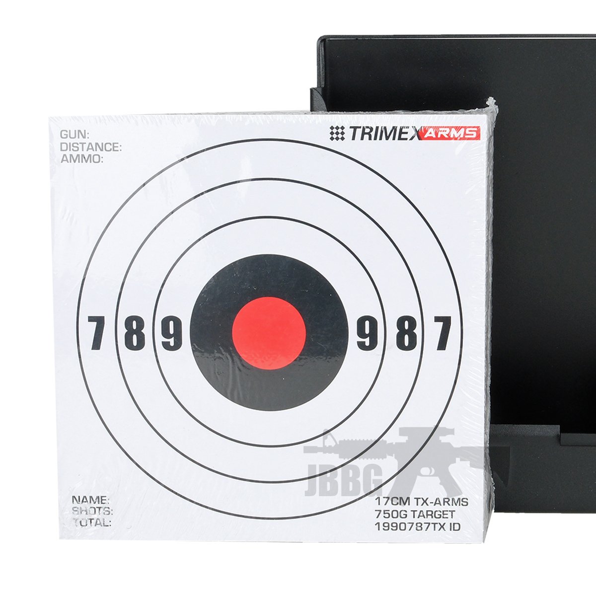 100 Card Targets 17cm Square White
