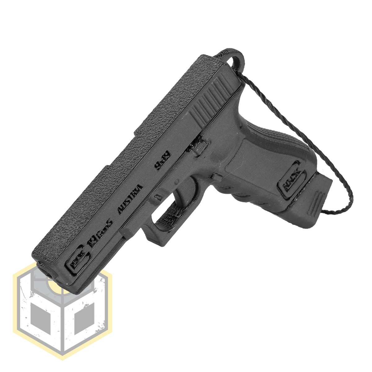 Christmas Tree Glock Pistol Decoration Black EX 2 jpg