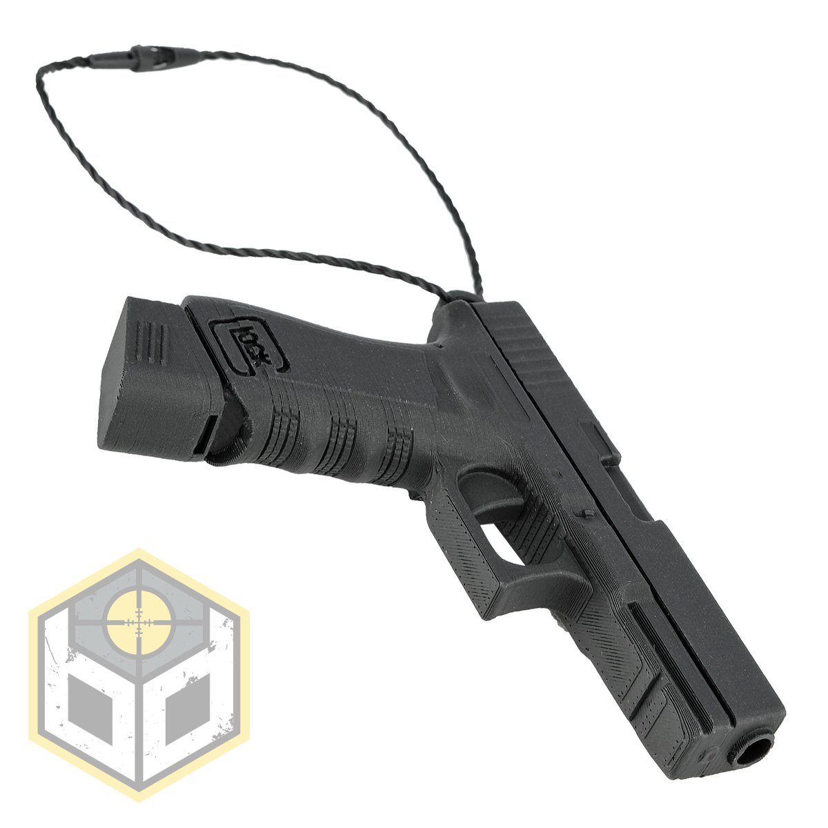 Christmas Tree Glock Pistol Decoration Black EX 4 jpg