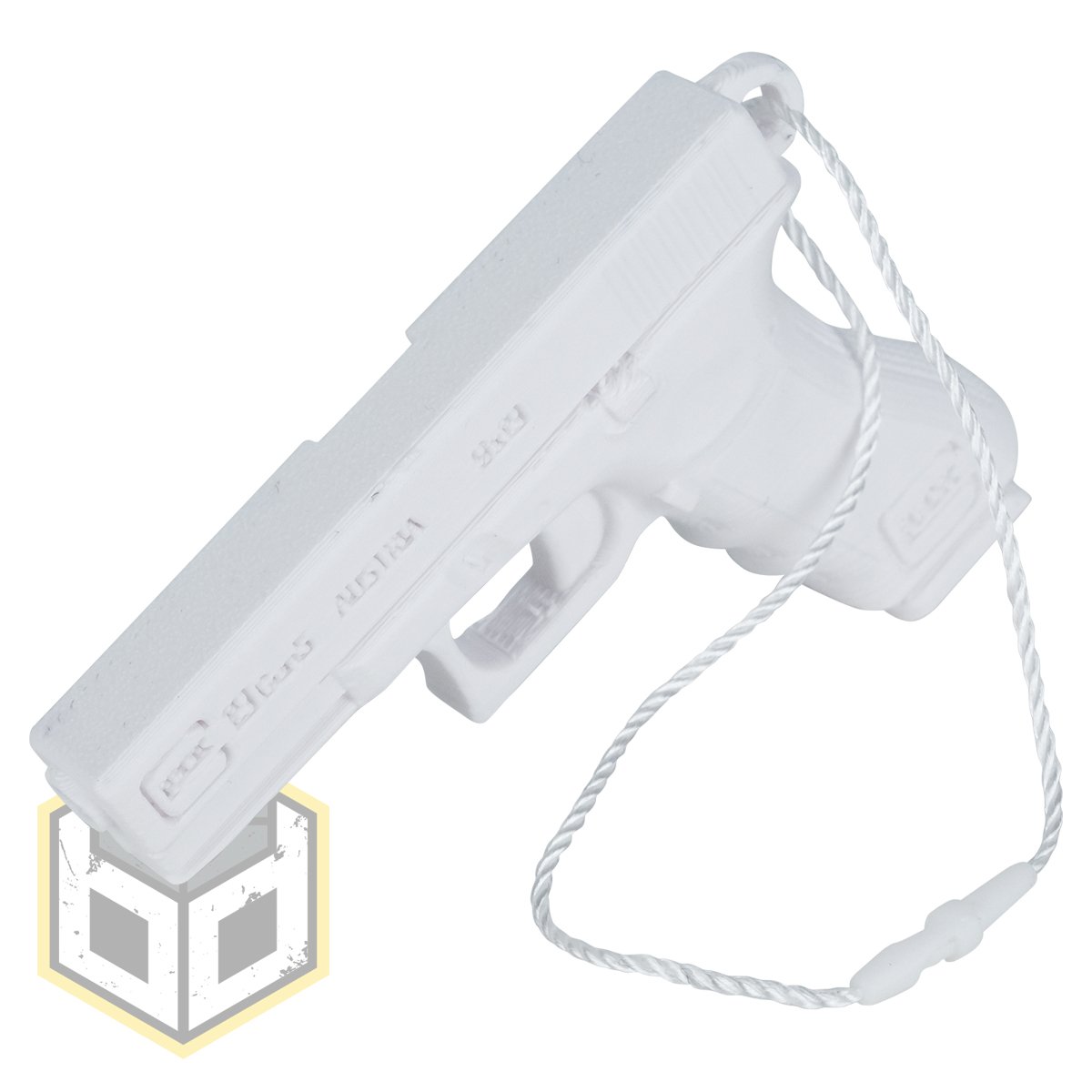Christmas Tree Glock Pistol Decoration White pH3 jpg