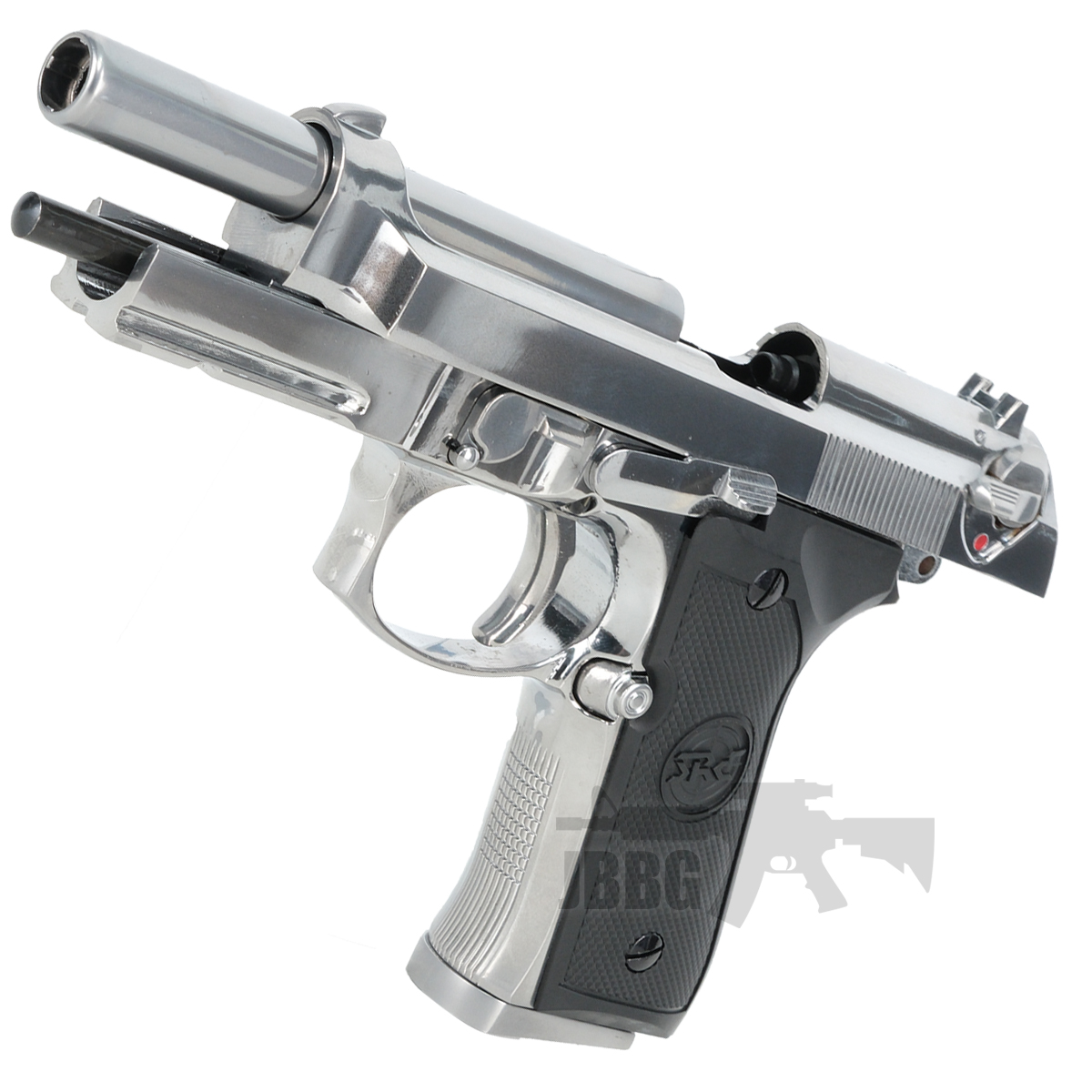Sr92 SR-92 A1 Silver Gas Blowback Airsoft Pistol