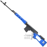 King Arms SVD Sniper Rifle Ultra Grade AEG Airsoft Sniper Rifle Two Tone Blue 02