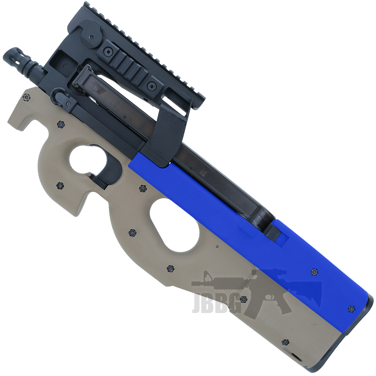 p90 tan blue airsoft gun ka 2bl 1