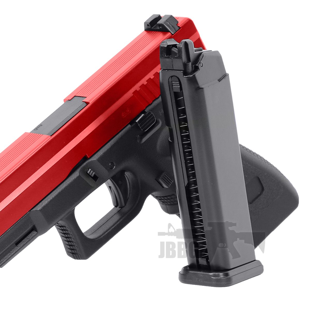 HG184 Gas Blowback Sportline Airsoft Pro Pistol Two-Tone Red - Just BB Guns