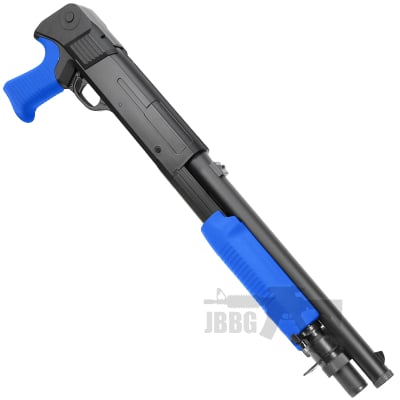M56B Airsoft Shotgun with Multi Shot System Two-Tone Blue