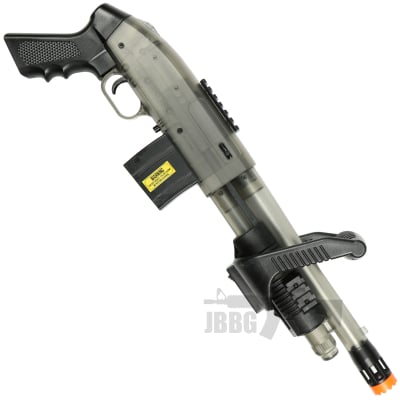Mossberg Chainsaw Airsoft Shotgun Clear Two Tone