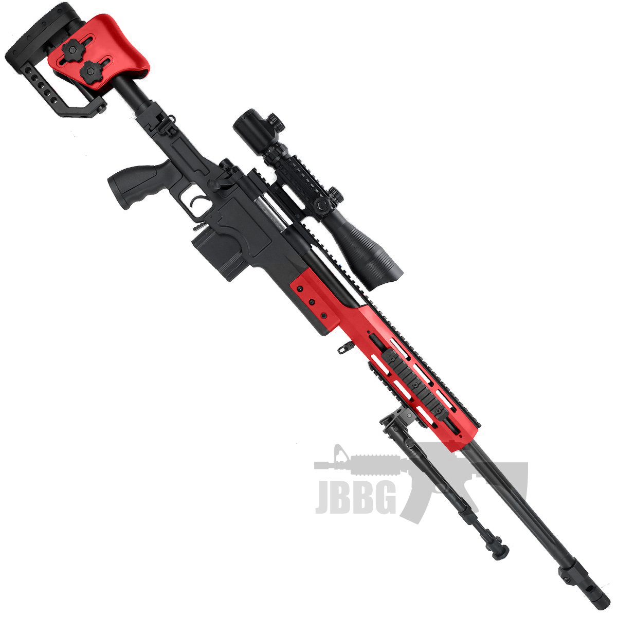 MB4411A Airsoft Sniper Rifle Two-Tone Red - Just BB Guns