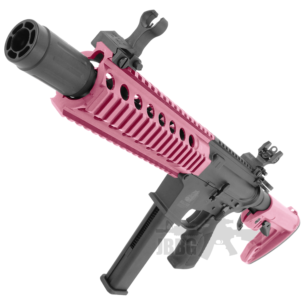 Pink Gun Bullets Bulldog TWS 9mm Carbine Gas Blowback Lite Airsoft Gun Pink