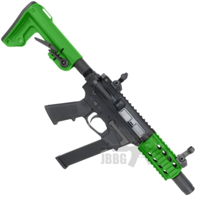 Bulldog TWS 9mm SBR Gas Blowback Lite Airsoft Gun Two-Tone Green