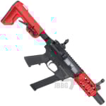 Bulldog TWS 9mm SBR Gas Blowback Lite Airsoft Gun Two-Tone Red