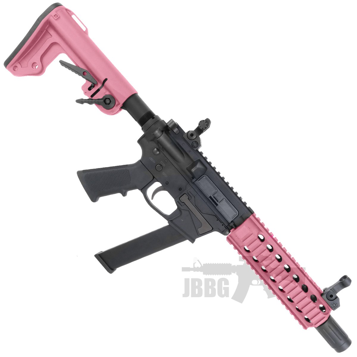 Bulldog TWS 9mm Carbine Gas Blowback Lite Airsoft Gun Two-Tone Pink