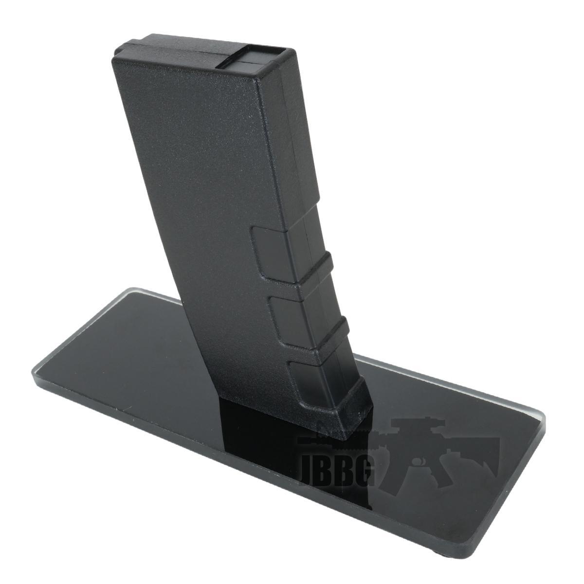 AR Rifle Display Stand Mag Well Style with Glass Base