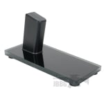 Universal Pistol Display Stand with Reflective Glass Base