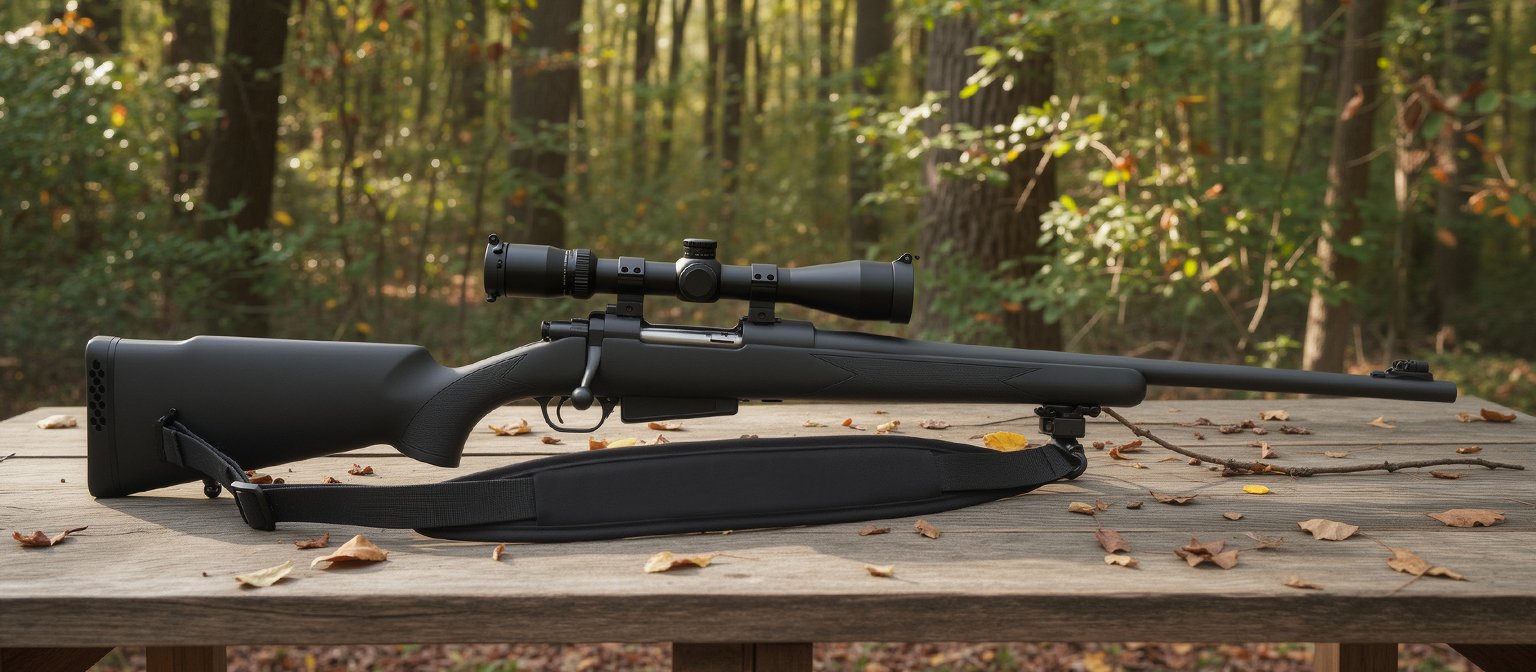 D124 Rifle Strap with Padding and Quick-Adjust Black