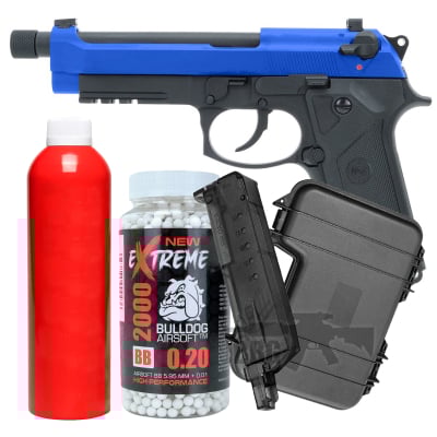 Bundle Offer SRC SR-92 A3 Airsoft Pistol Blue
