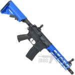Classic Army AR4 8 Inch Sportline AEG Airsoft Rifle Blue