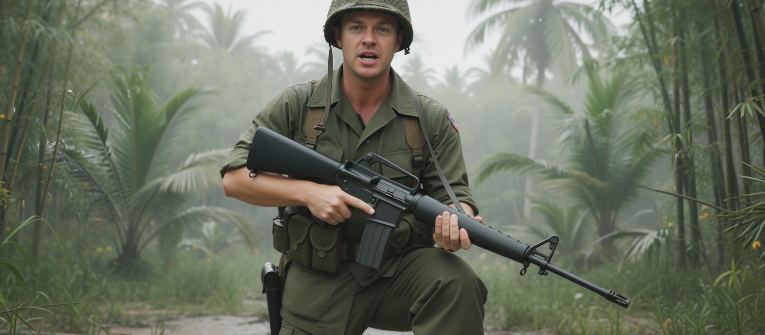 Classic Army M16 Vietnam Version AEG Metal AR017M-X