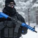 Classic Army AR4 8 Inch Sportline AEG Airsoft Rifle Blue