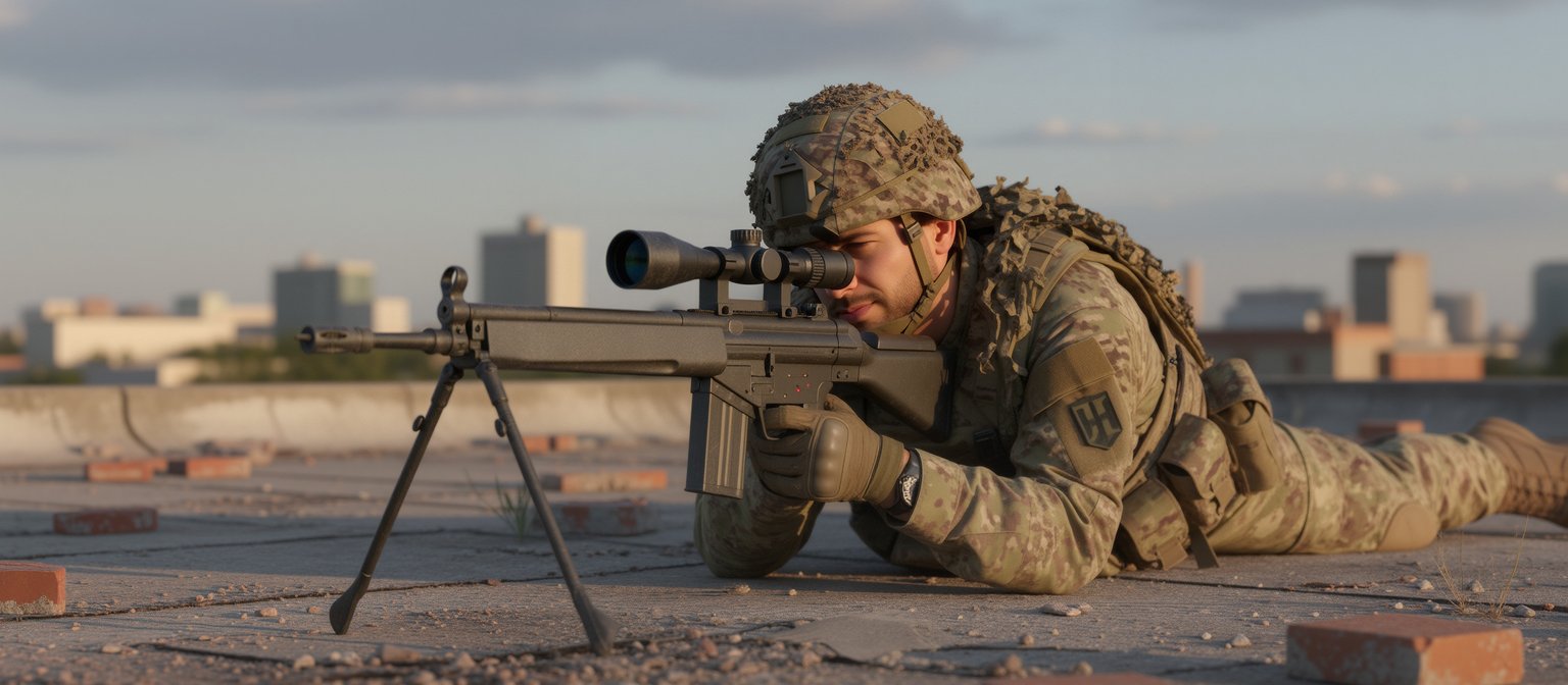 Classic Army SG1 AEG PRO Airsoft Rifle with Z1 Bipod