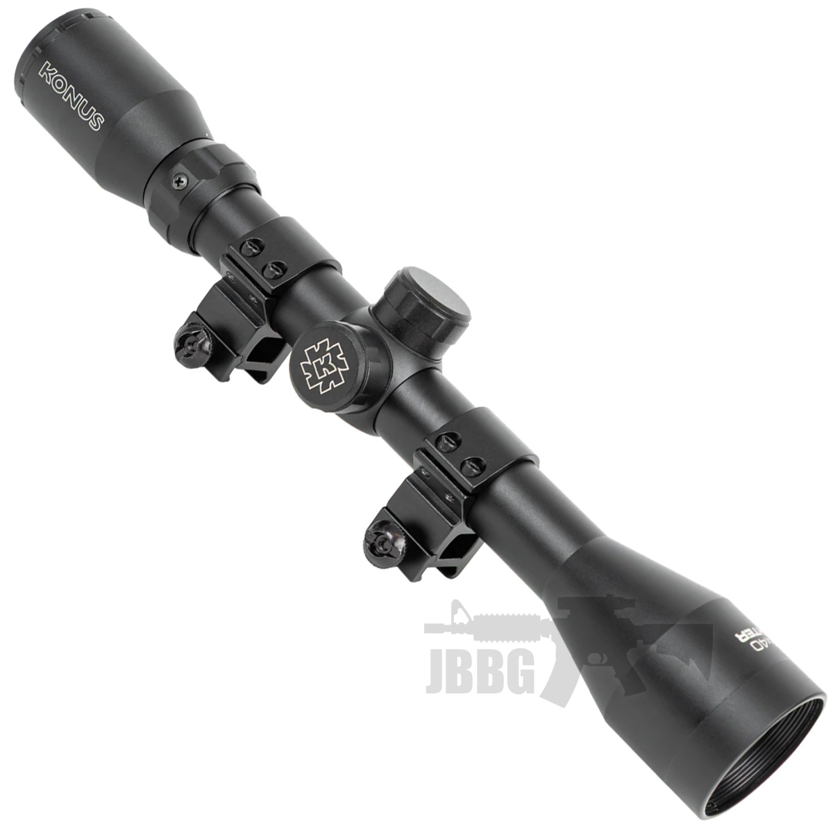 Konus Fighter 3-9 X40 Mil Dot Rifle Scope with Picatinny Mounts