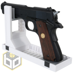 UM Pistol Stand Set White 124 jpg