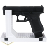 UM Pistol Stand Set White 2 jpg