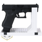 UM Pistol Stand Set White 4 jpg