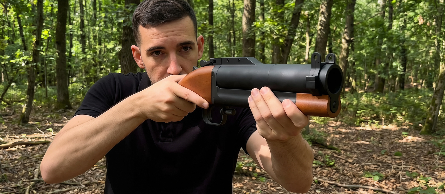 King Arms M79 Sawn-Off MOSCART Grenade Launcher